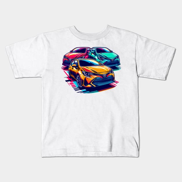 Toyota Corolla Kids T-Shirt by Vehicles-Art